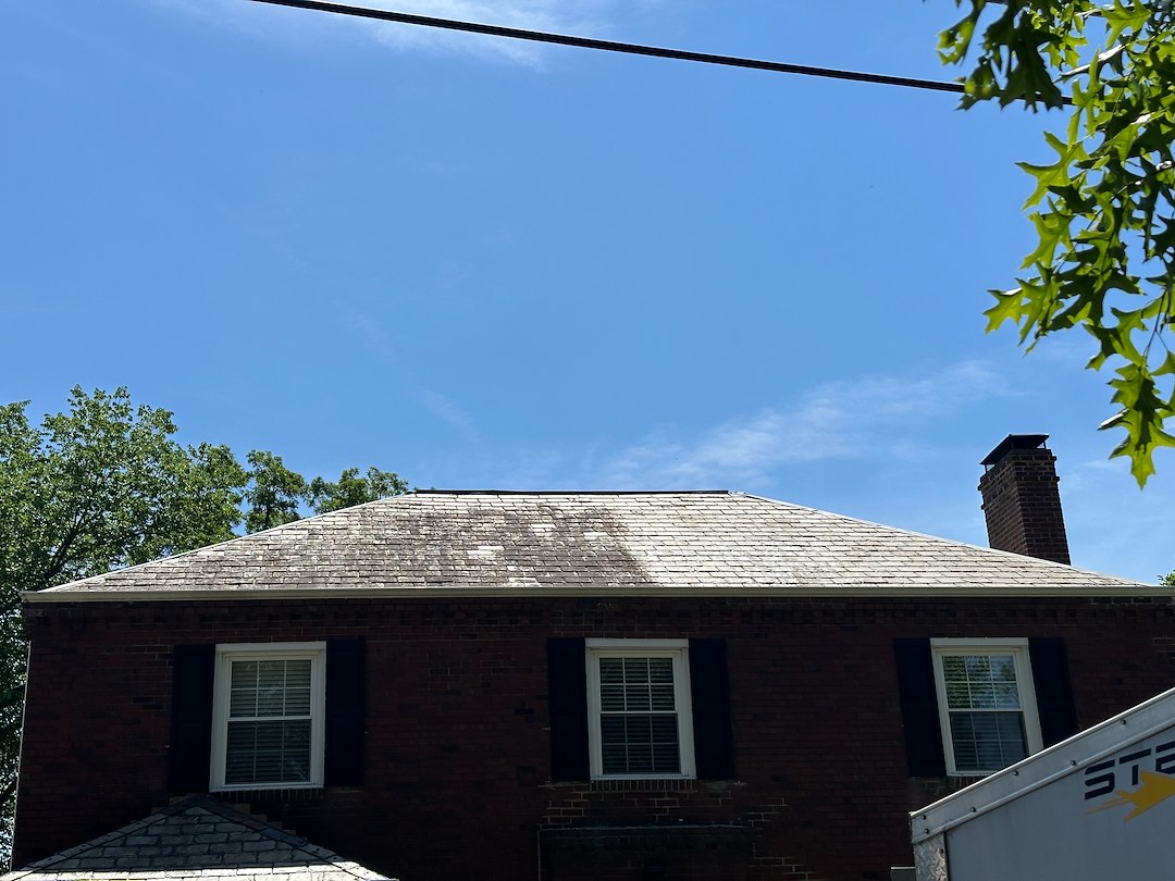 Slate Roof Soft Wash Transformation